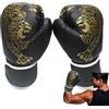 Generic Guantoni da allenamento per boxe, design apribile in pelle PU, cinturino | Guantoni da boxe con cinturino da polso regolabile per karate, allenamento, sparring, cardio kickboxing, arti marziali