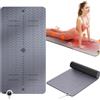 Generic Tappetino da yoga riscaldato elettrico, antiscivolo, in TPE, spessore 8 mm, temperatura regolabile 10-60 ℃, timer 1-12 ore, per fitness a casa e allenamento invernale