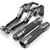 Generic Leva Freno e Frizione Regolabile CNC per Moto Honda VT250 1989-1991, Manubrio da 7/8'', manopole Manubrio robuste.
