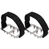 zwxqe Snow Grips for Winter Boots, Non-Slip Winter Shoe Spikes, Snow Boot Ice Cleats, Outdoor Ice Cleats for Shoes, Sturdy Ice Snow Grips, Winter Shoe Spikes for Boots Shoes Women Men