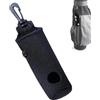 Generico Golf Ball Holder - Neoprene Golf Bag with Hook | Portable Sleeve Pouch | Protective Carrying Case with Belt Clip & Tee Slot, Lightweight Equipment Organizer for Golf Course, Driving Range & Practice