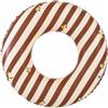 Generic Ciambella Gonfiabile Per Nuoto A Strisce Marroni Con Motivo Pera | For Summer Water Fun