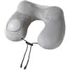 Generic Cuscino gonfiabile del collo di forma, cuscino gonfiabile del collo di forma del cuscino di viaggio stampa per gonfiare i disegni testa e