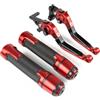 Generic Freni a Tamburo per Moto Kawasaki per ZX6R per ZX636R per ZX6RR 2000-2004 Leve Freno e Frizione estensibili per Moto Manopole Manubrio Leve Serbatoio robuste