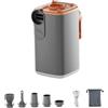 Generic Pompa ad elettrica Multifunzione, Ricaricabile Tramite USB, compatta e Leggera, Ideale per gonfiare e sgonfiare salvagenti, Grigio con Borsa