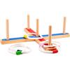Yunhgft Gioco di lancio con anelli in legno, classico gioco da esterno per bambini e famiglia, ideale per giardino, parco e campeggio, Gioco di lancio ad anello con scatola colorata