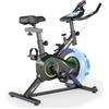 YEE RUN Cyclette | Stationary Bike Q7 silenziatore con frenata magnetica | Resistenza regolabile al 100% | APP | Display LCD multifunzione | Sedilio/Manubrio regolabili | Supporto per tablet