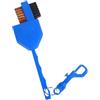 mophrati Spazzola per mazze da golf portatile, spazzola, Blu, Lunghezza 18 cm