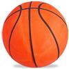 Relaxdays 10x Palle da Basket, Ottima Presa, Indoor & Outdoor, con Valvola, Gomma, Allenamento, Ragazzi, Misura 7, Arancione