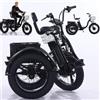 Generic Triciclo elettrico pieghevole per adulti, pneumatici larghi da 20 x 4.0, 7 velocità, batteria da 48 V 12 Ah, autonomia di 40 km, ricarica rapida in 5 ore, display LCD.