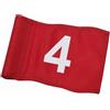 Folpus Golf Flag Pole Bandiera da Golf per Putting Green Rettangolare Alta Visibilità Struttura in Tessuto Cucito Manica Laterale per Palo Adatta per Area, Bandiera Rossa 4