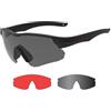 Swiss Eye SWISSEYE Falcon V620 - Occhiali di protezione tattici con campo visivo panoramico e protezione UV, colore nero