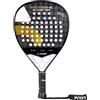 ianoni Racchetta da paddle professionale/avanzata in fibra di carbonio 18K+3D+schiuma flessibile EVA-Max Power+controllo+Spin- Borsa PU di lusso-Vortex-X Gold