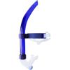 Besshepplo Boccaglio da nuoto con supporto centrale e tubo respiratorio per potenziamento tecnico, boccaglio anteriore per adulti e bambini, attrezzatura per allenamento di resistenza, 40 cm, giallo (blu)