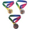 HYTROVE 3 Pezzi Medaglia da Corsa per Maratona in Lega di Zinco Incisione Portatile, Premio per Runner in Competizioni Individuali di Squadra All'aperto