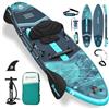 FBSPORT Tavola da SUP Gonfiabile SUP, Stand Up Paddling Board con Sedile, Stand Up Paddle Board Gonfiabile per Stand Up Paddling 15CM Spessore, Surf con Alluminio Regolabile SUP Paddle + Pompa