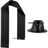 Tdoutop Copertura Cavo Zippata Manicotto Protezione Nylon Poliestere Impermeabile Resistente Facilità di Installazione Adatta per Uso, con Foro per Filo