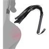 Generic Flogger Pelle Finta 48cm con Manico in Piel, Gioco di Ruolo ad Alto