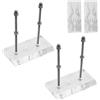 REBECCAGIBSON 2 Pezzi Supporti Parete Skateboard in Acrilico, Supporto Trasparente Skateboard, Espositore Professionale Supporto Parete, Gancio Skateboard Acrilici,per stoccaggio,Display
