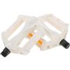 HEMOTON 2 Pezzi Pedali per Bicicletta in Plastico Bianco Installazione Facile e Struttura Robusta, Pedane Antiscivolo per Bici da Strada e Mountain Bike