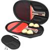 Generisch Table Tennis Paddle Case Custodia Rigida Impermeabile