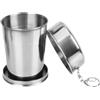 ZythrXLate Bicchiere Acciaio Inox Pieghevole Tazza pieghevole in acciaio inossidabile | Bicchiere for acqua potabile pieghevole portatile riutilizzabile
