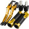 Generic Freni a Tamburo per Moto, Leve Freno e Frizione in Alluminio per Moto, manopole per Manubrio per Kawasaki EX500R 1990-2009, Leve con Serbatoio robuste
