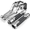 Generic Leve Freno e Frizione per Moto Yamaha FZR1000 Genesis FZR1000 1987 1988 7/8'' 22MM Terminali Manubrio Manopole Manubrio Moto robuste