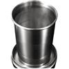 ZythrXLate Bicchiere Acciaio Inox Pieghevole Tazza da Campeggio in Acciaio Inossidabile