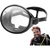 Generic Snorkel - Immersione panoramica a 180° con design a prova di a prova di | perdite, occhialini da nuoto per adulti con copertura per il naso e cinghie regolabili, silicone liquido, 16 x 13 cm, per