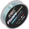 EfforPrac Lenza da pesca in fluorocarbonio, 100 m, trasparente, in morbida fibra di carbonio, resistente all'abrasione, per pescatori d'acqua dolce e salata (2,0-0,23 mm-4,30 kg)