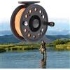 WDEC Mulinello da pesca a mosca, GLA 7/8 5/6, con lenza sinistra/destra e lenze necessarie, accessorio per pescatori, ruota da pesca con lenza