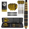 Harrows Freccette in Ottone Voodoo | Set di Freccette con Punta in Acciaio con Custodia | 19 g, 21 g, 23 g, 25 g e 27 g | Include aste Speedline e Alette Marathon Voodoo da 100 Micron 23g