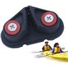 Generisch Kajak Cam Cleat - Clip per corda in nylon multiuso, clip per corda a camma migliorata per kayak, pilates, fitness, leggero, resistente all'usura, tacchetti Reformer Câm, hardware nero per