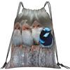 EDPXKL Borse a sacco Four Birds con coulisse per palestra, nuoto, zaini leggeri, resistenti, pieghevoli, sportivi, fitness, yoga e viaggi.