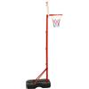 KFPOERTFGD Canestro da basket per bambini, portatile, regolabile in altezza, 138,5-166 cm, set da basket per esterni e interni, con anello a rete e pompa