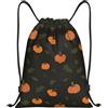 EDPXKL Borsa con coulisse con stampa zucca graffiti, borsa con coulisse impermeabile in PE, borsa da nuoto, piccola borsa da palestra per uomo e donna
