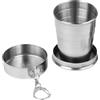 ZythrXLate Bicchiere Acciaio Inox Pieghevole Coppa da Campo Pieghevole
