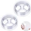 yunfeen 2 lenze da pesca trasparenti, filo invisibile, filo da pesca in nylon da 0,26 mm, per arco di palloncini, ghirlande, decorazioni artigianali (100 m x 0,26 mm)