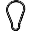 Generisch Moschettone in acciaio resistente, portachiavi a forma di D, accessorio da | campeggio, in lega di alluminio, a forma di , non bloccante, grande clip per corda da campeggio, 10 cm