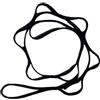 GMBYLBY Amache Cintura Elastica 9 150KG Capacità Portante Nylon Regolabile Nastri a Catena per Fitness Pilates Cintura Estensione