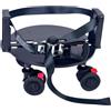 Teruyol Golf Bag Attachment Portatile Ausilio Ruote Leggere Supporto Stabile Realizzato in Pp Adatto a Golfisti Movimento Percorso, Nero