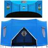 Generic Tenda parasole per trampolino, resistente ai raggi UV, impermeabile, per trampolini rotondi da 1,8 a 4,5 m, protezione 2 in 1 per attività all'aperto