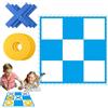 Generisch Set di pouf per esterni, 30 x 30 cm, telaio leggero pieghevole, nessun montaggio necessario, per feste di compleanno in cortile, divertimento per bambini e adulti, multicolore