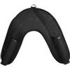 Allthingstore Pettorina imbottita extra larga per addominali e palestra, con cinghia e comoda protezione per il collo, colore nero (manico in gomma)