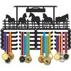 SUPERDANT Porta Medaglie 5 Fila 20 Ganci Medaglia Sportive Organizzatore di Premi in Ferro Espositore per Medaglie da Parete