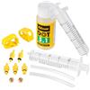 Yiezio Kit di spurgo Freni Idraulici per SRAM, Kit Idraulici per la Sostituzione del Liquido Freni, Incluso Olio DOT per Liquido Freni ad Alte Prestazioni da 60 ml.