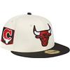 New Era 59Fifty Cap - SIDEPATCH Chicago Bulls beige - 7 3/8