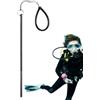 gifyym Diving Pointer Stick - Aluminum Tank Banger | Underwater Rod | -Etched Scale Measurement, Lanyard Wrist Strap Included, High Grade Alloy Noise Maker, for & Snorkeling Safety