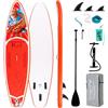 FunWater Tavola da Stand Up Paddle Gonfiabile Ultra Leggera con SUP, 3 Pinne, Pagaia Regolabile, Pompa, Zaino, Leash e Impermeabile per Telefono